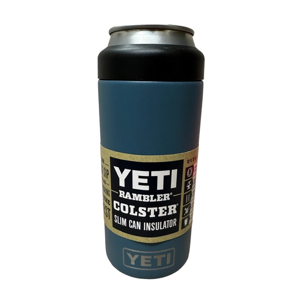 Yeti Rambler Colster 12 oz Slim Can - Nordic Blue- Limited Edition Color